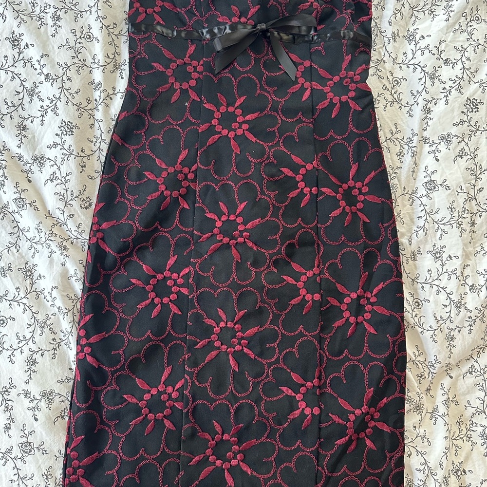 Molly New York Pink Strapless Sheath Cocktail Dress